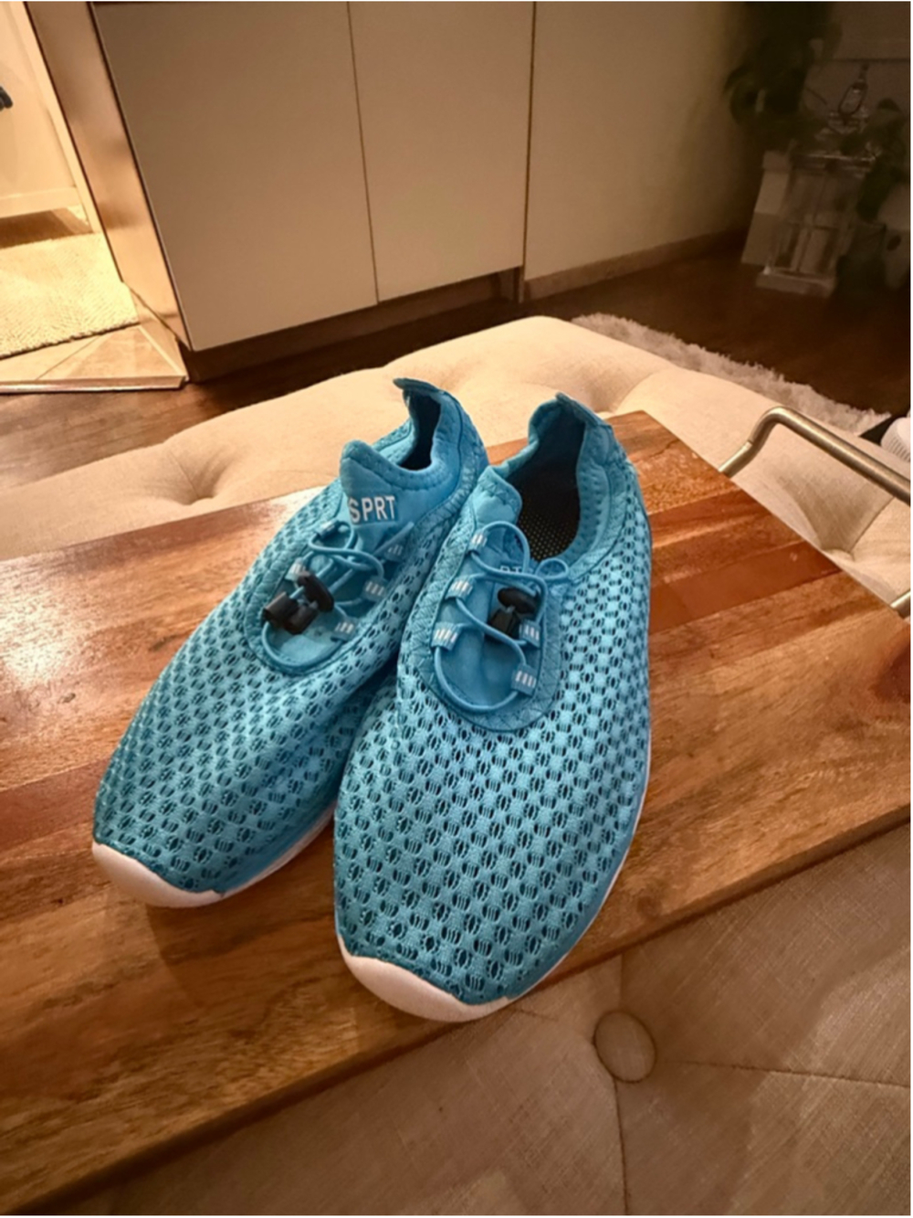 Women's DOUSSPRT Blue Athletic Water Shoes Size 8.5